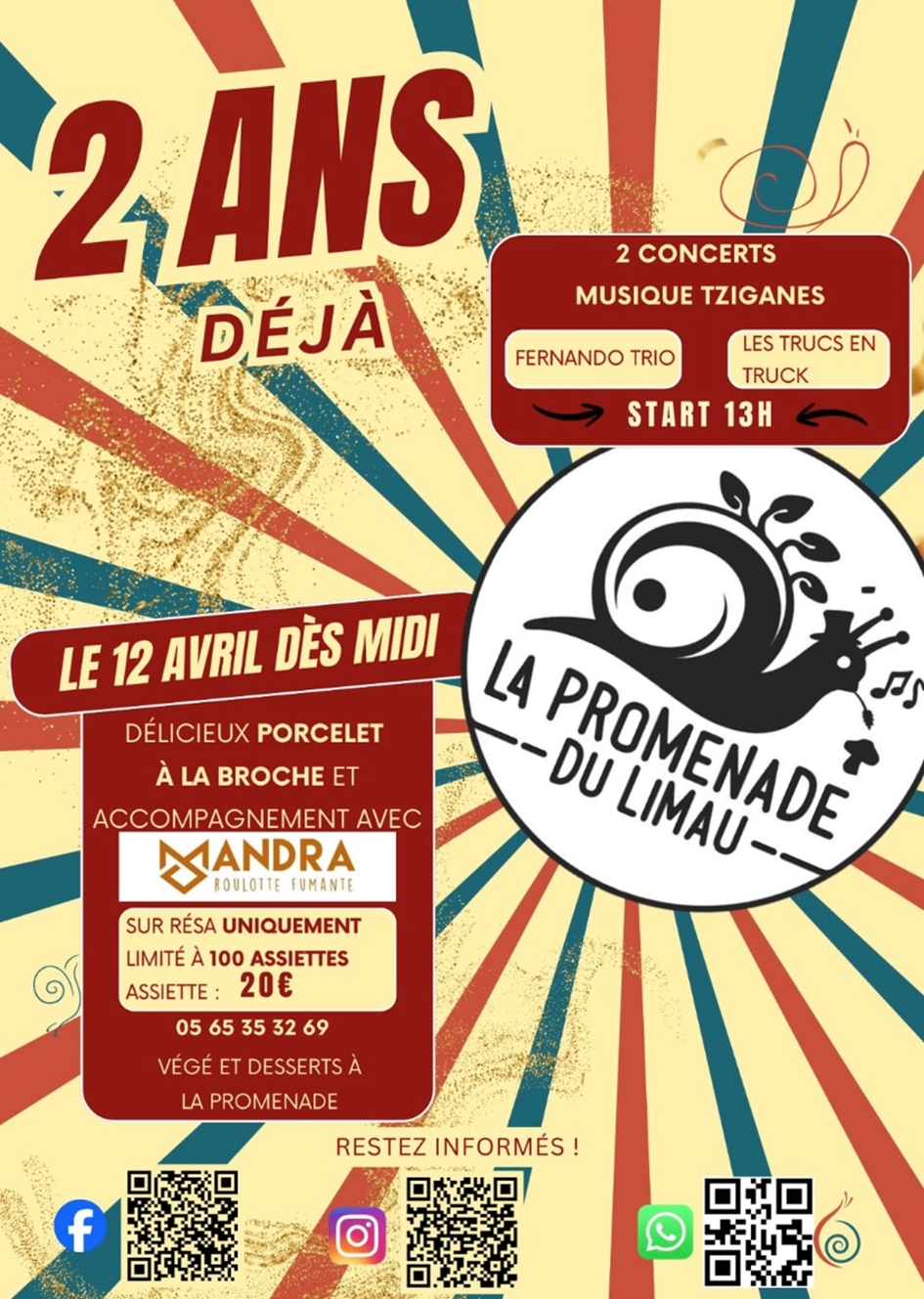 Fête des 2 ans de la Promenade du Limau