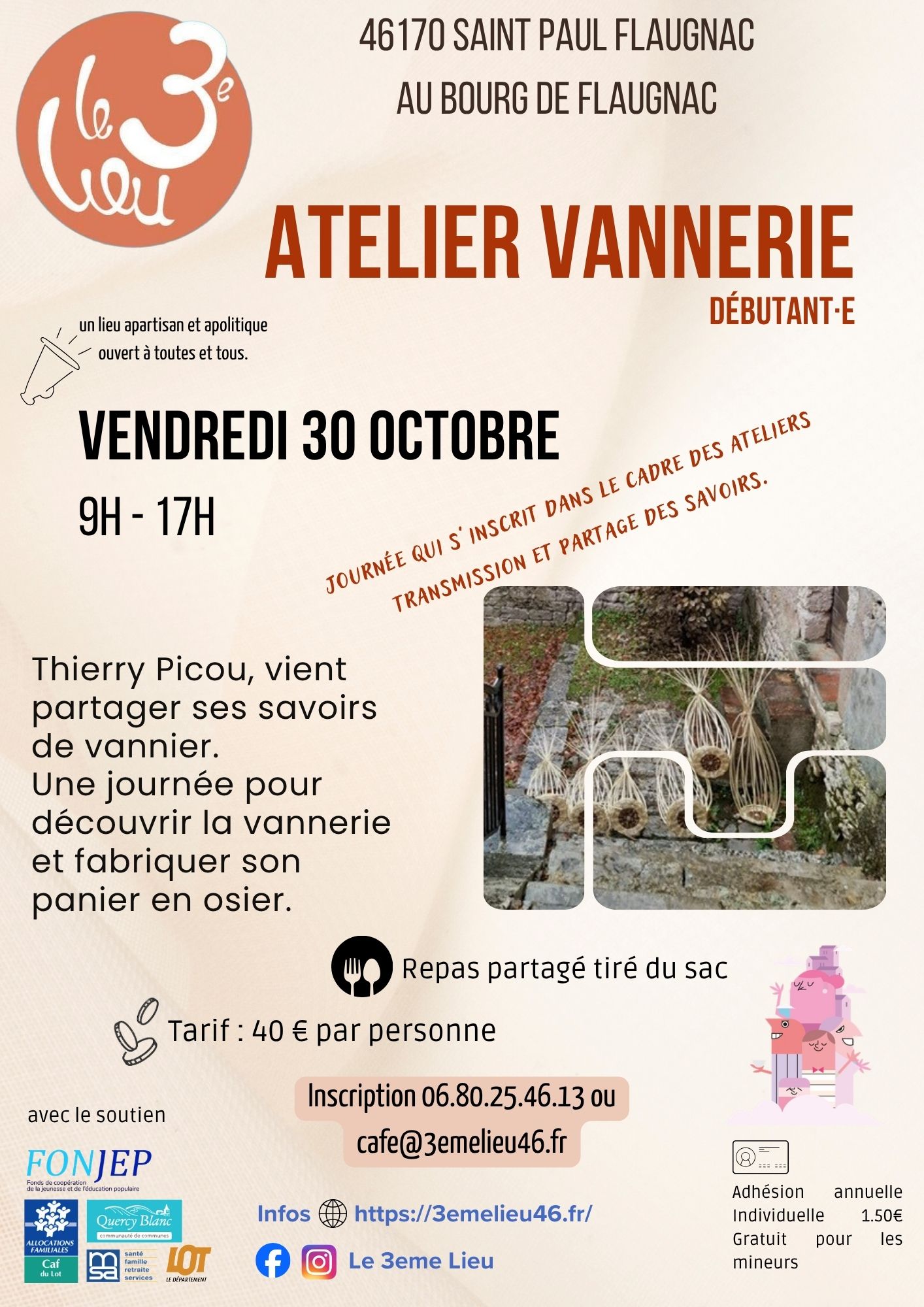 Atelier couture et espace café au 3ème Lieu