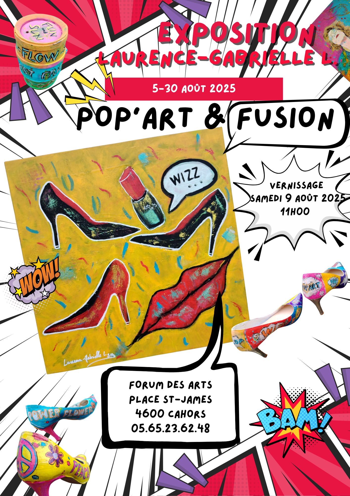 Exposition de l'artiste Laurence-Gabrielle L.