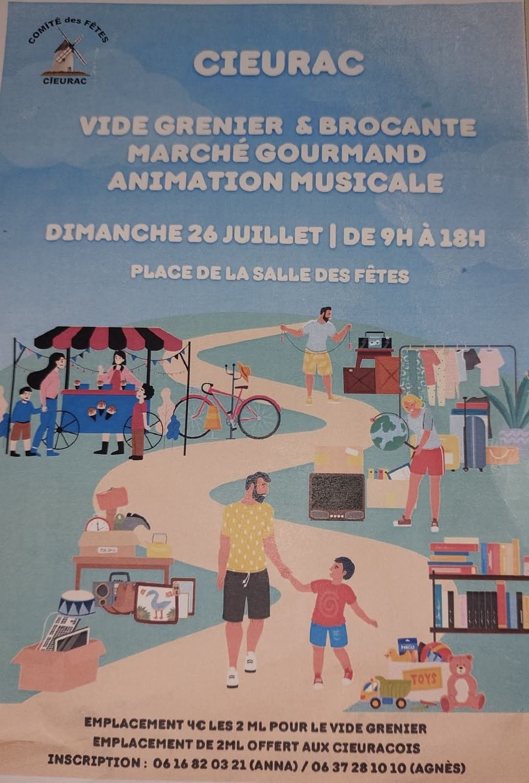 Vide-Greniers, brocante et marché gourmand à Cieurac — visuel événement