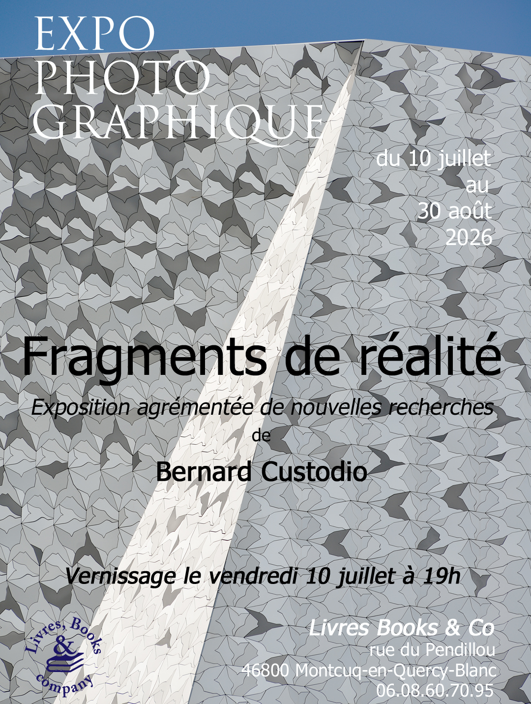 Exposition "Fragments de réalité" à la librairie Livres Books & Cie