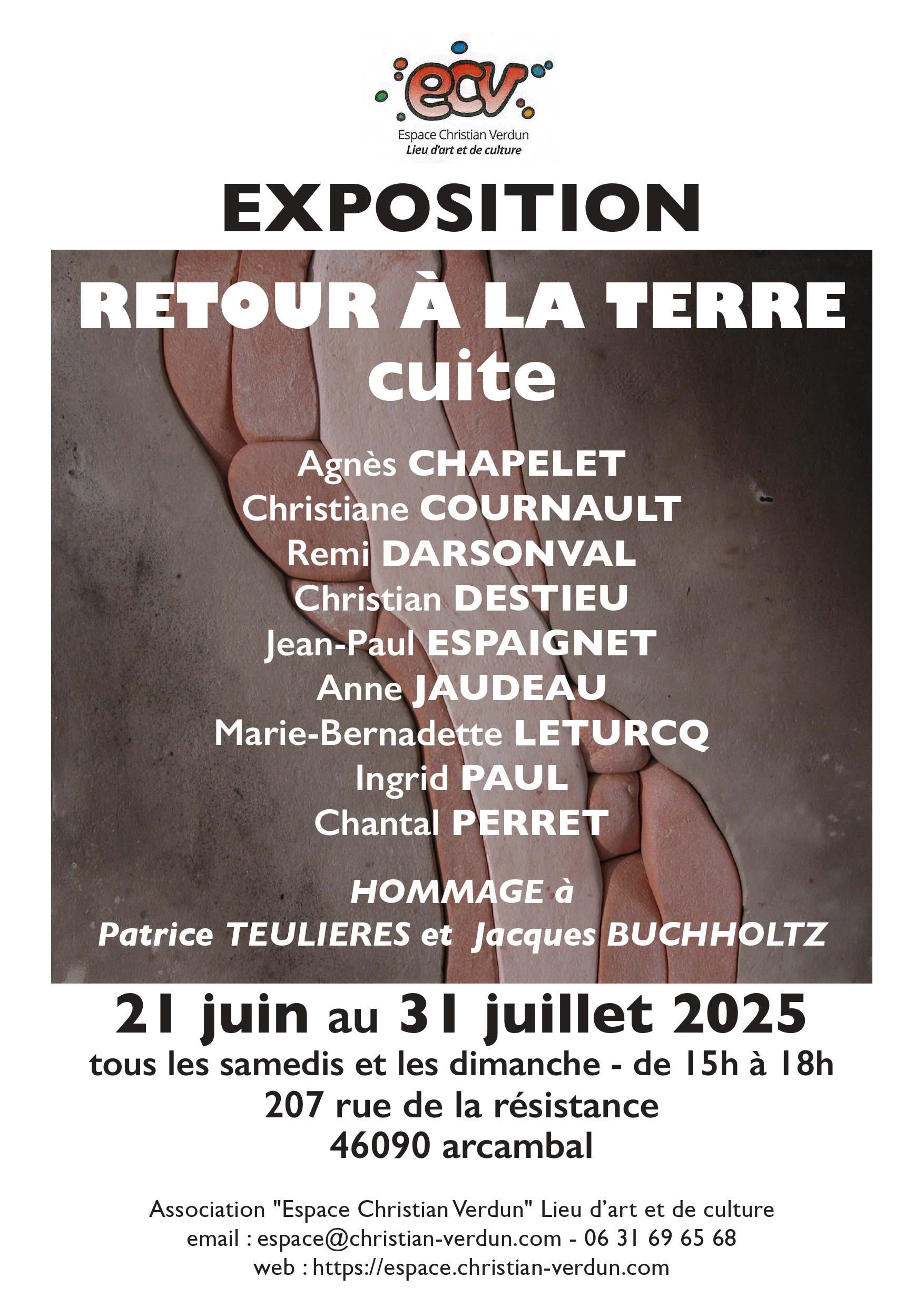 Exposition RETOUR À LA TERRE cuite