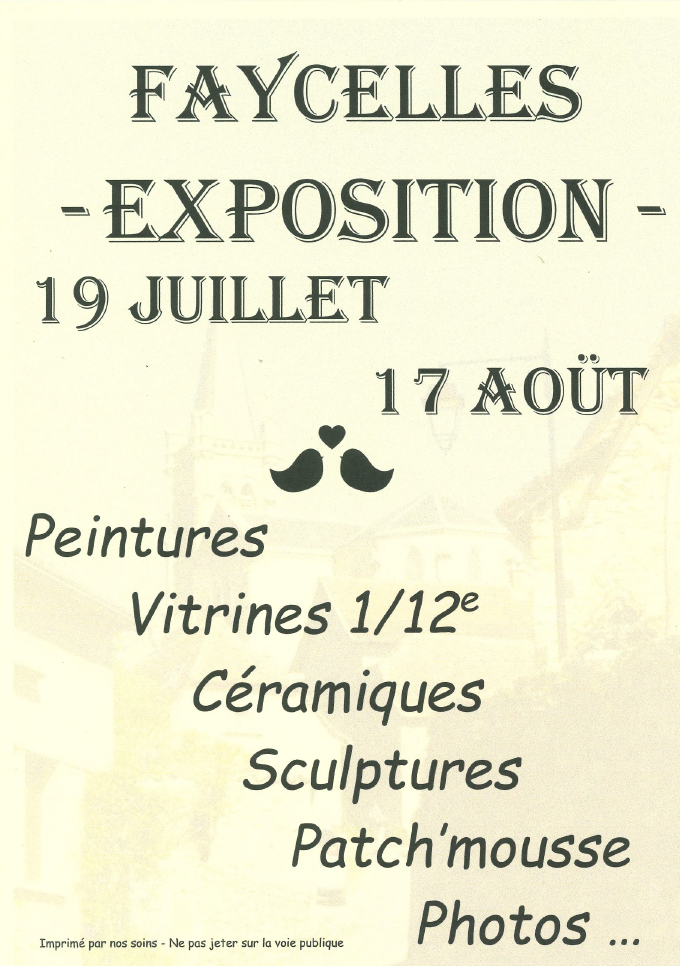 Exposition à Faycelles