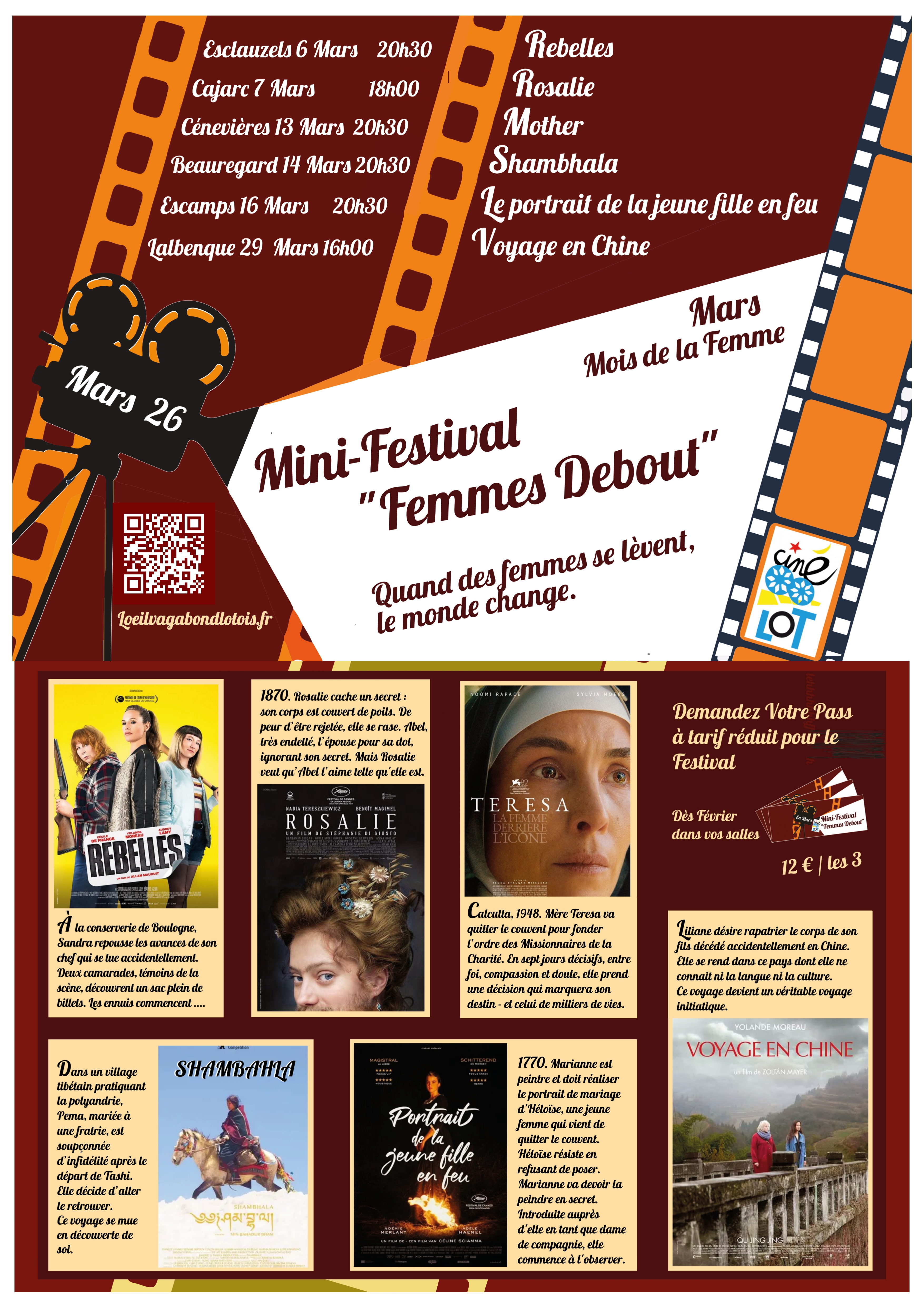 Festival "Femmes debout" - Projection du film "Voyage en Chine"