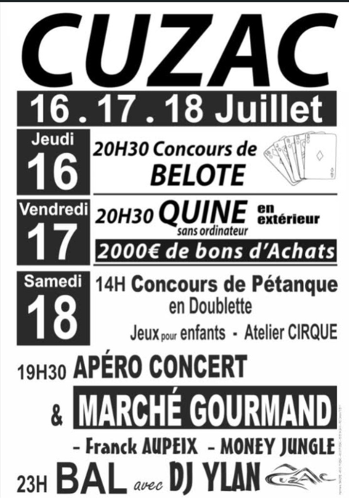 Fête d'Eté à Cuzac