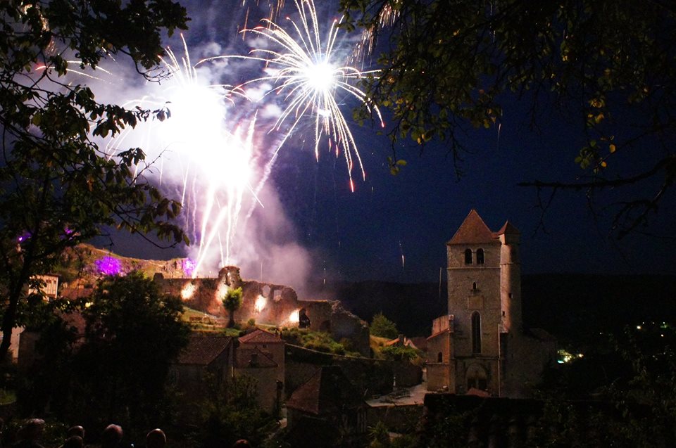 Feu d'Artifice à Saint-Cirq Lapopie