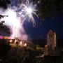 Fête de St Cirq Lapopie, feu d'artifice