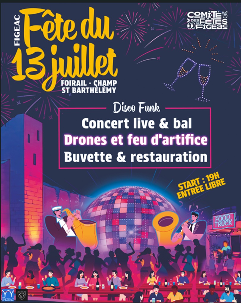 Fête du 13 juillet à Figeac