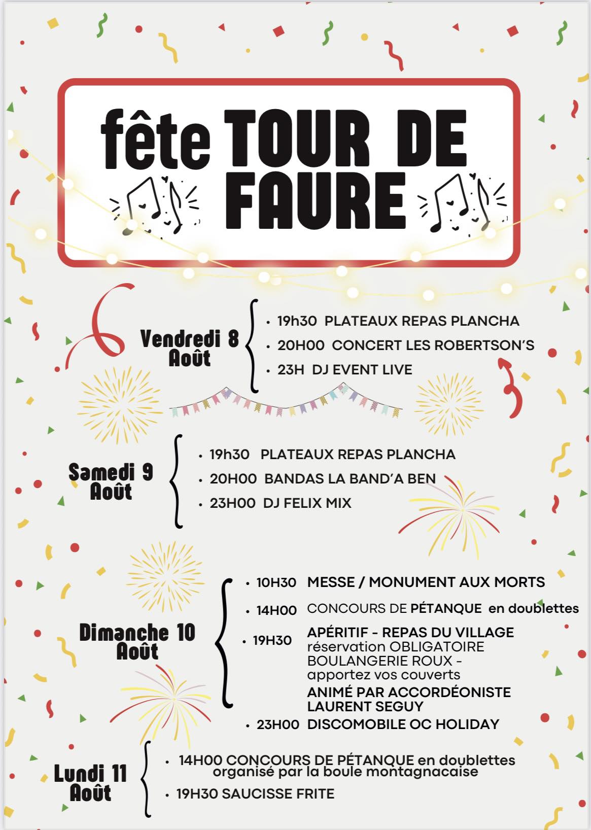 Fête votive de Tour-de-Faure