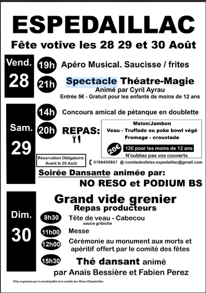 Fête Votive d'Espédaillac