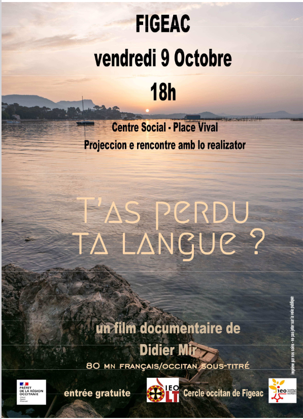 Centre Social de Figeac : projection rencontre,  “T’as perdu ta langue ? »