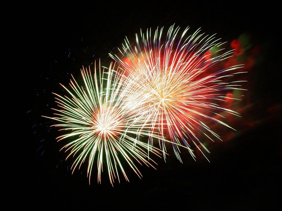 Feu d'artifice à Belfort-du-Quercy