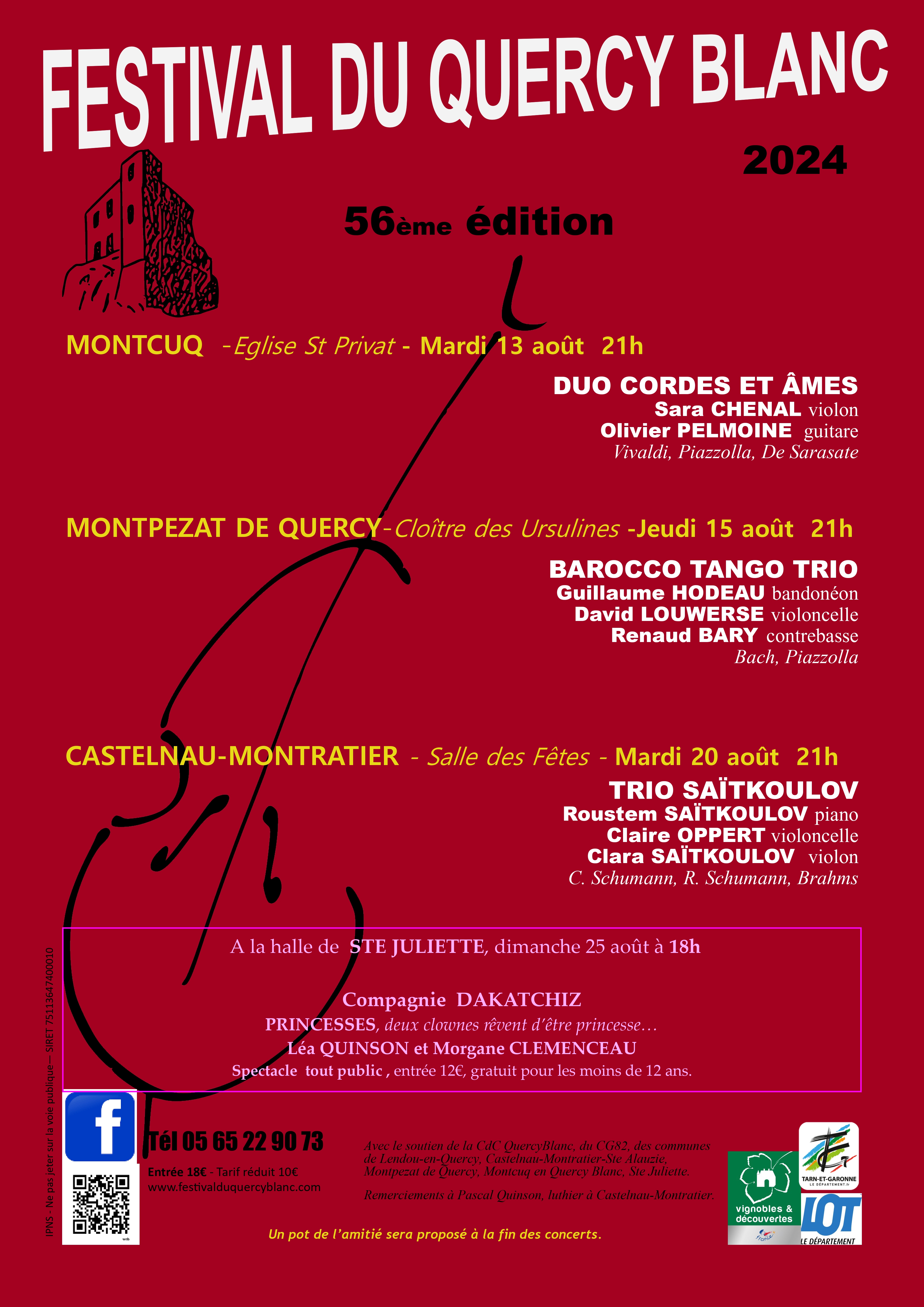 Festival du Quercy Blanc: Duo Cordes et âmes