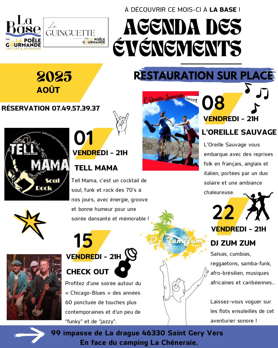 Concert L'oreille Sauvage à la Base de Vers