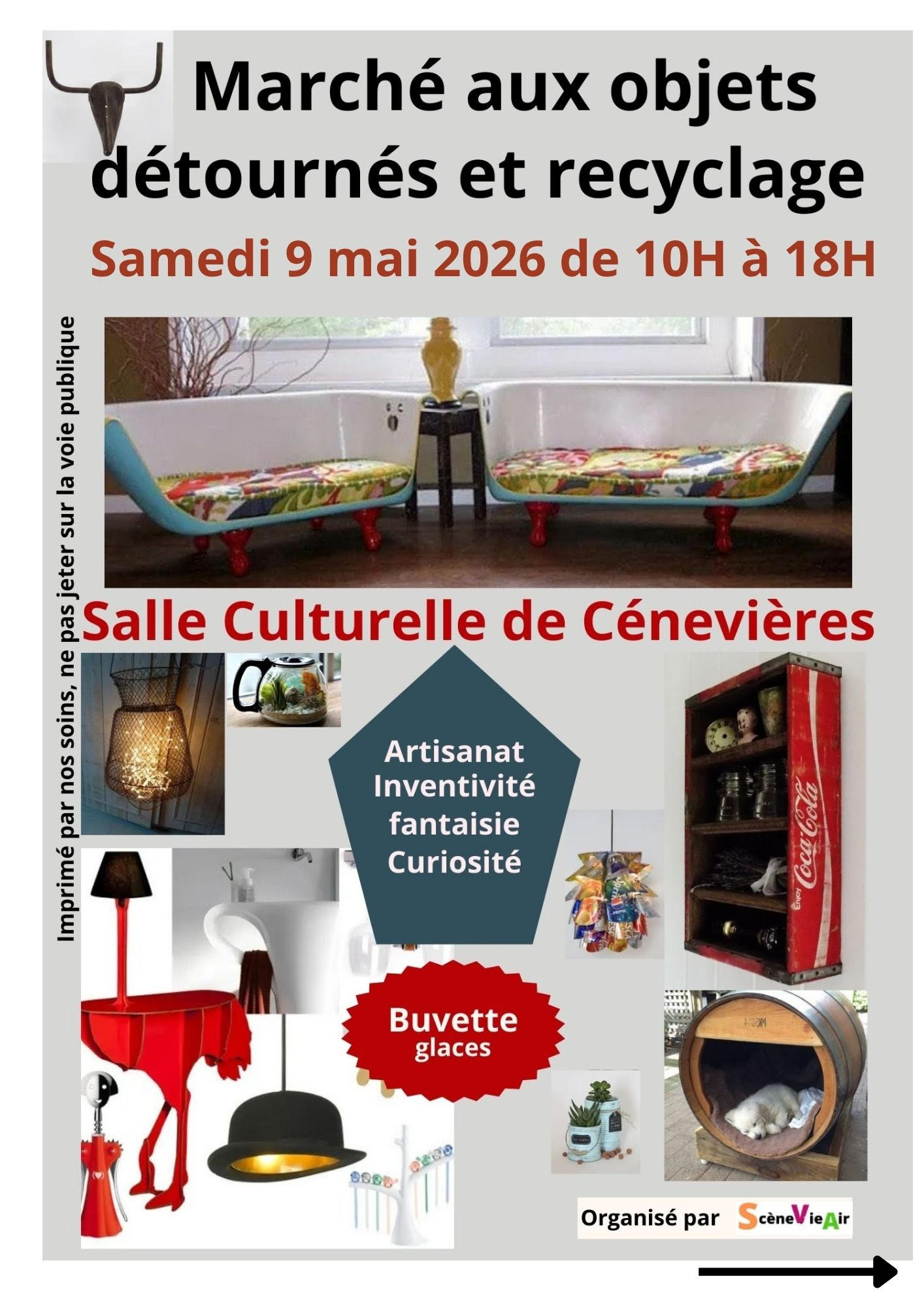 Marché aux objets détournés et recyclage