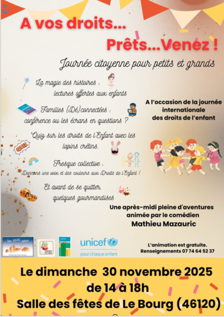 À vos droits… Prêts… Venez ! avec Tant Bourg Battant à Le Bourg