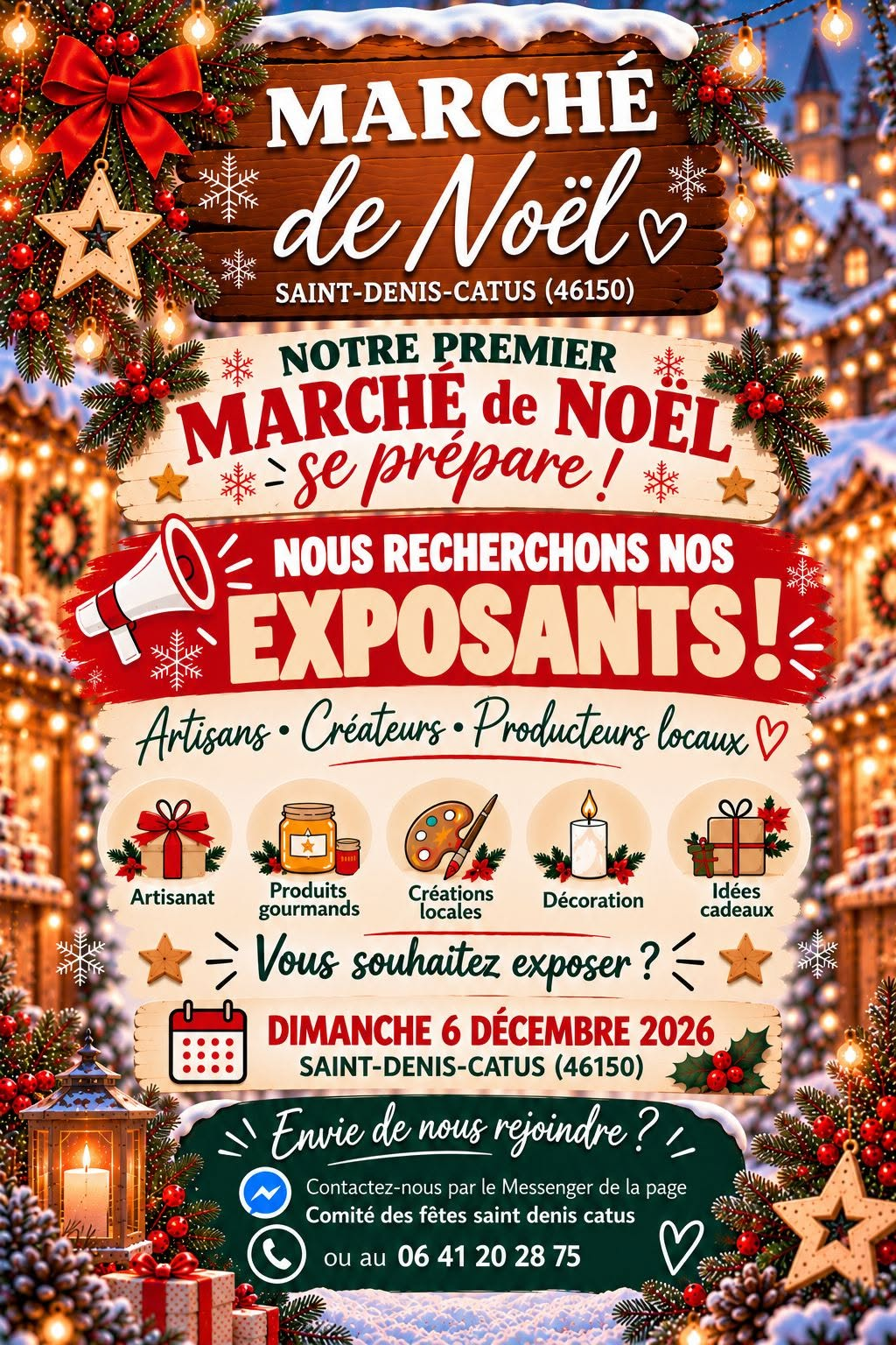 Photo de couverture - Marché de Noël à Saint-Denis-Catus
