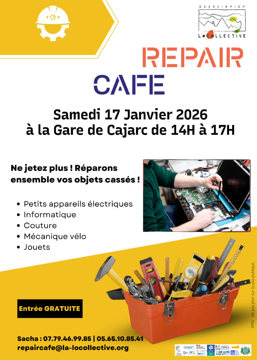 Repair Café à la gare de Cajarc