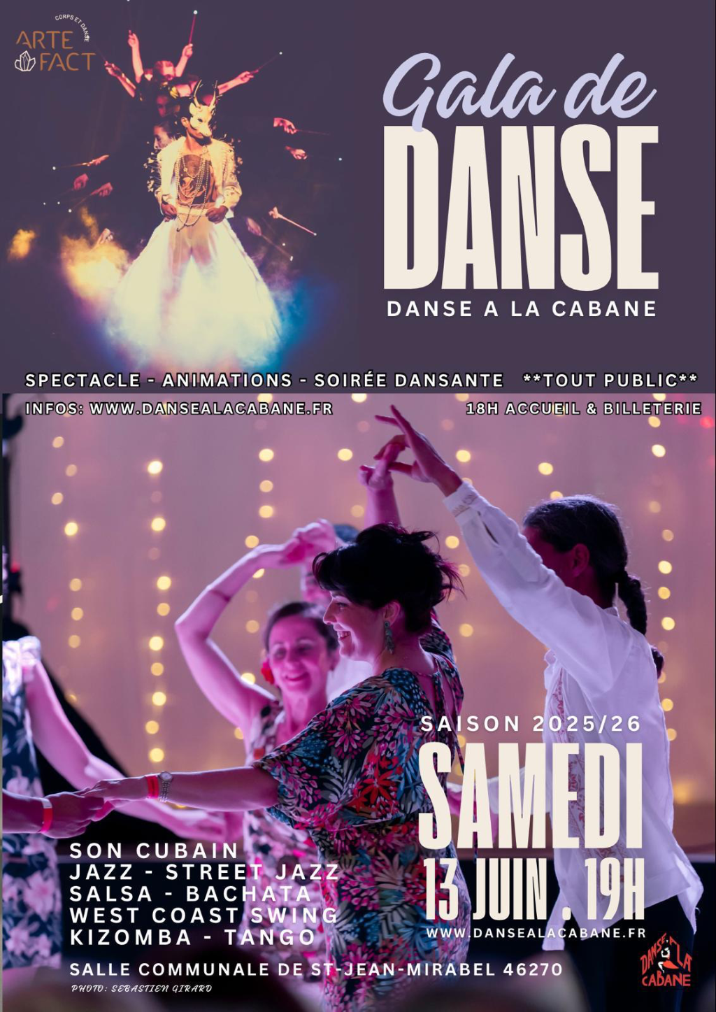 Soirée Gala danse à Saint-jean-Mirabel — visuel événement