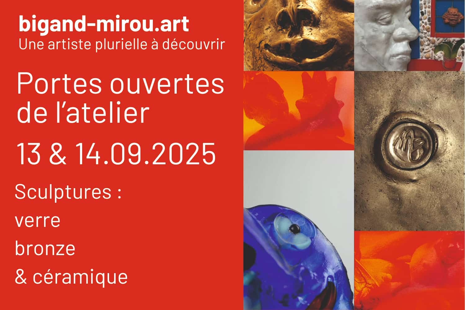 Journées Nationales des Artistes 2025 : portes ouvertes chez Nathalie Bigand-Mirou