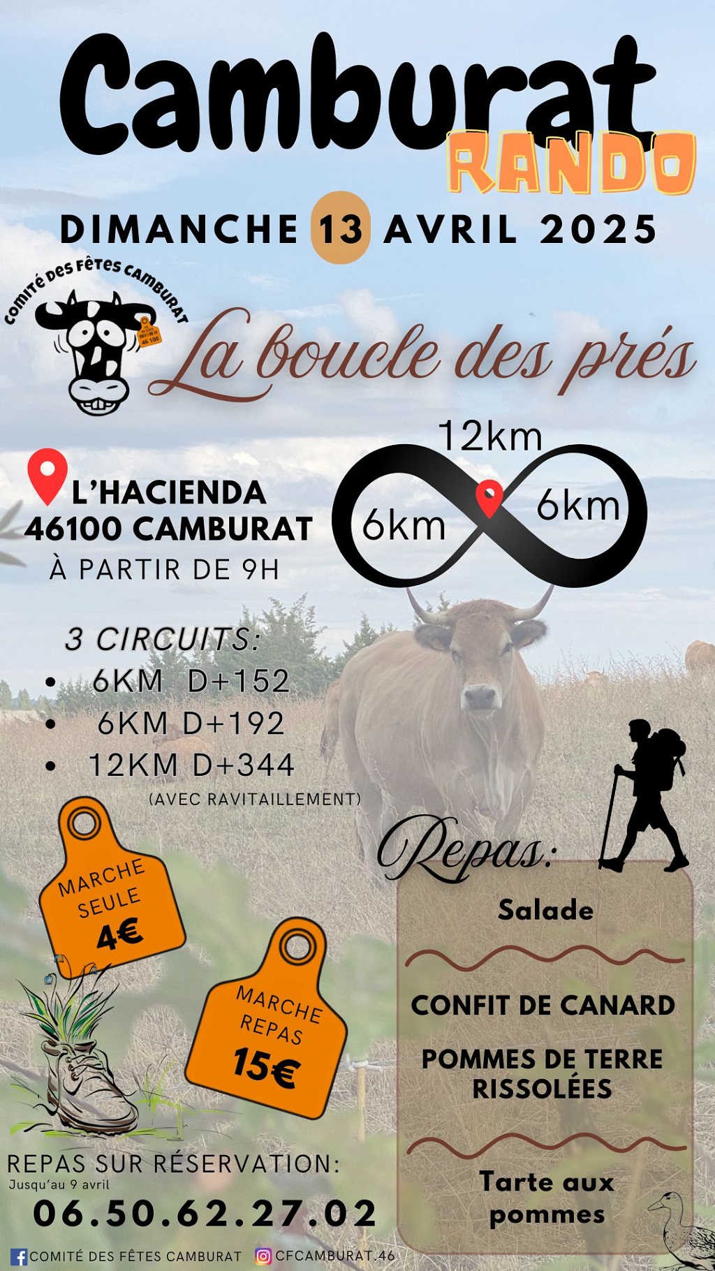 Randonnée à Camburat : la boucle des prés