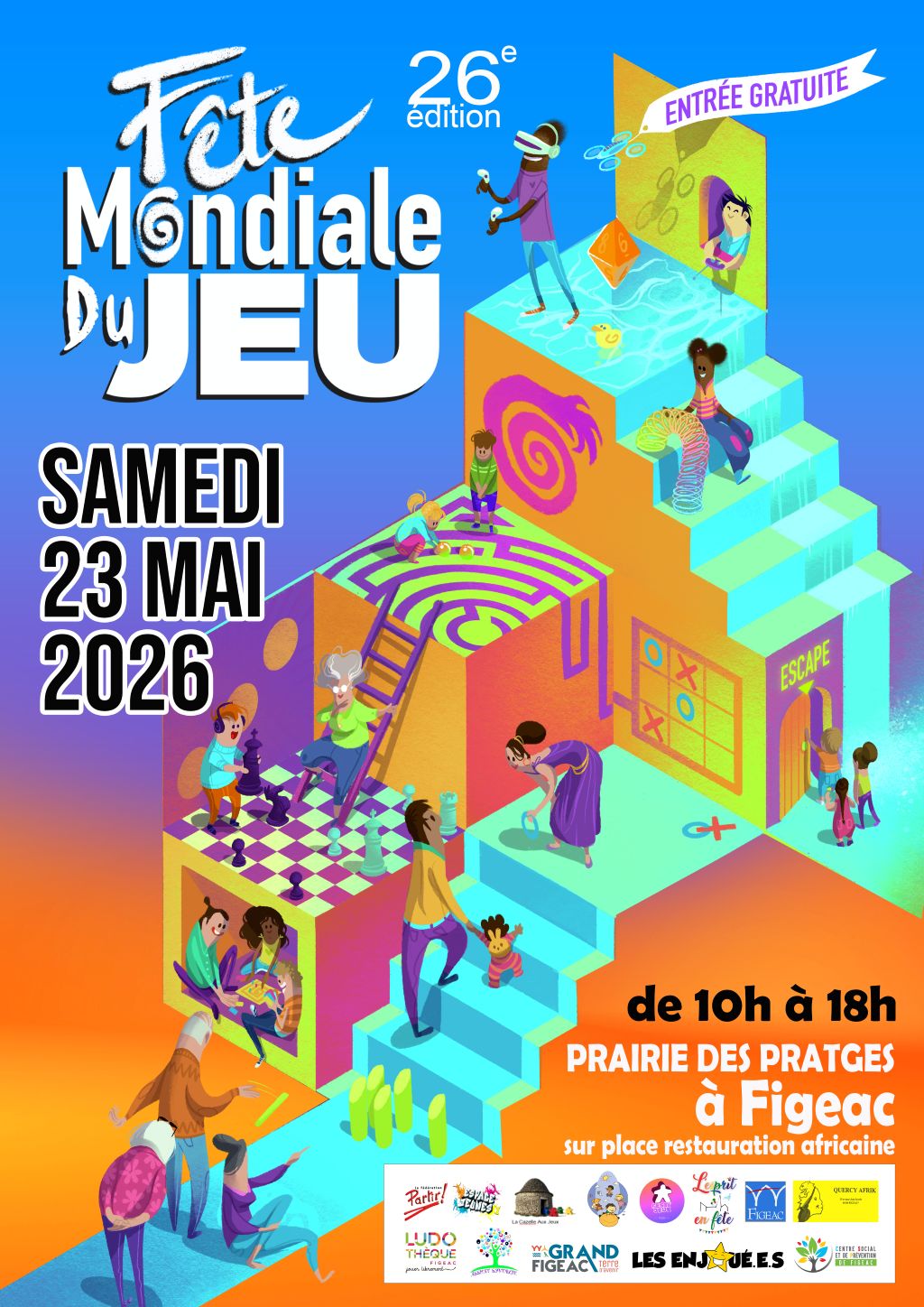 Fête mondiale du jeu à Figeac — visuel événement