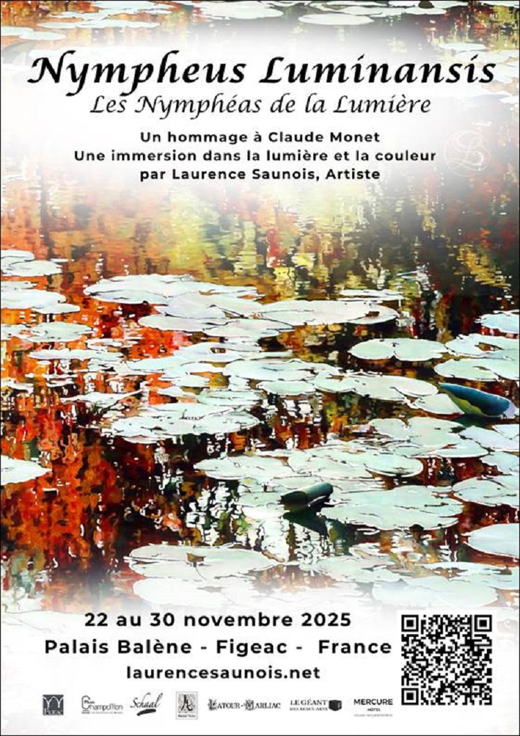 Exposition à Figeac : Nympheus Luminansis, les nymphéas de la lumière