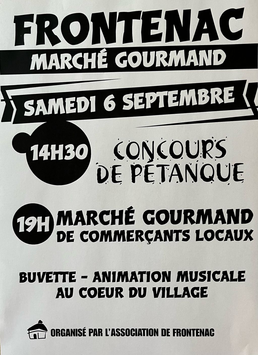 Marché nocturne à Frontenac