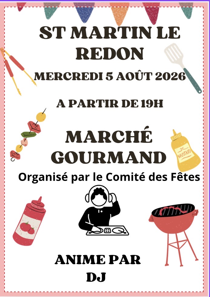 Marché gourmand de Saint-Martin-Le-Redon