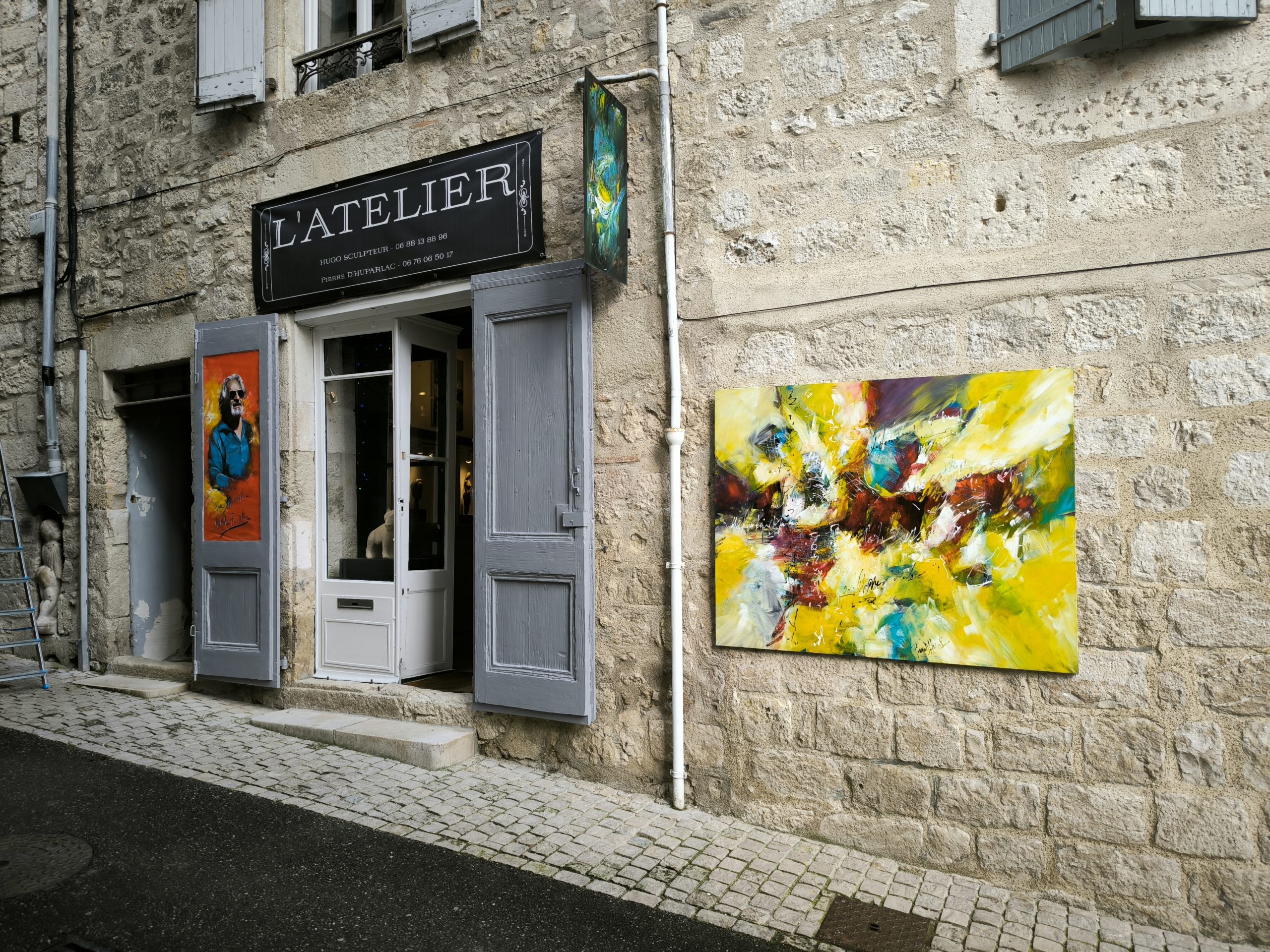 Vernissage nouvelles oeuvres du sculpteur Hugo et du peintre pierre D'Huparlac