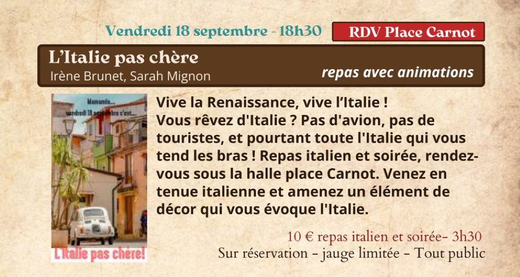 Festival Re-naissance à Figeac : l’Italie pas chère