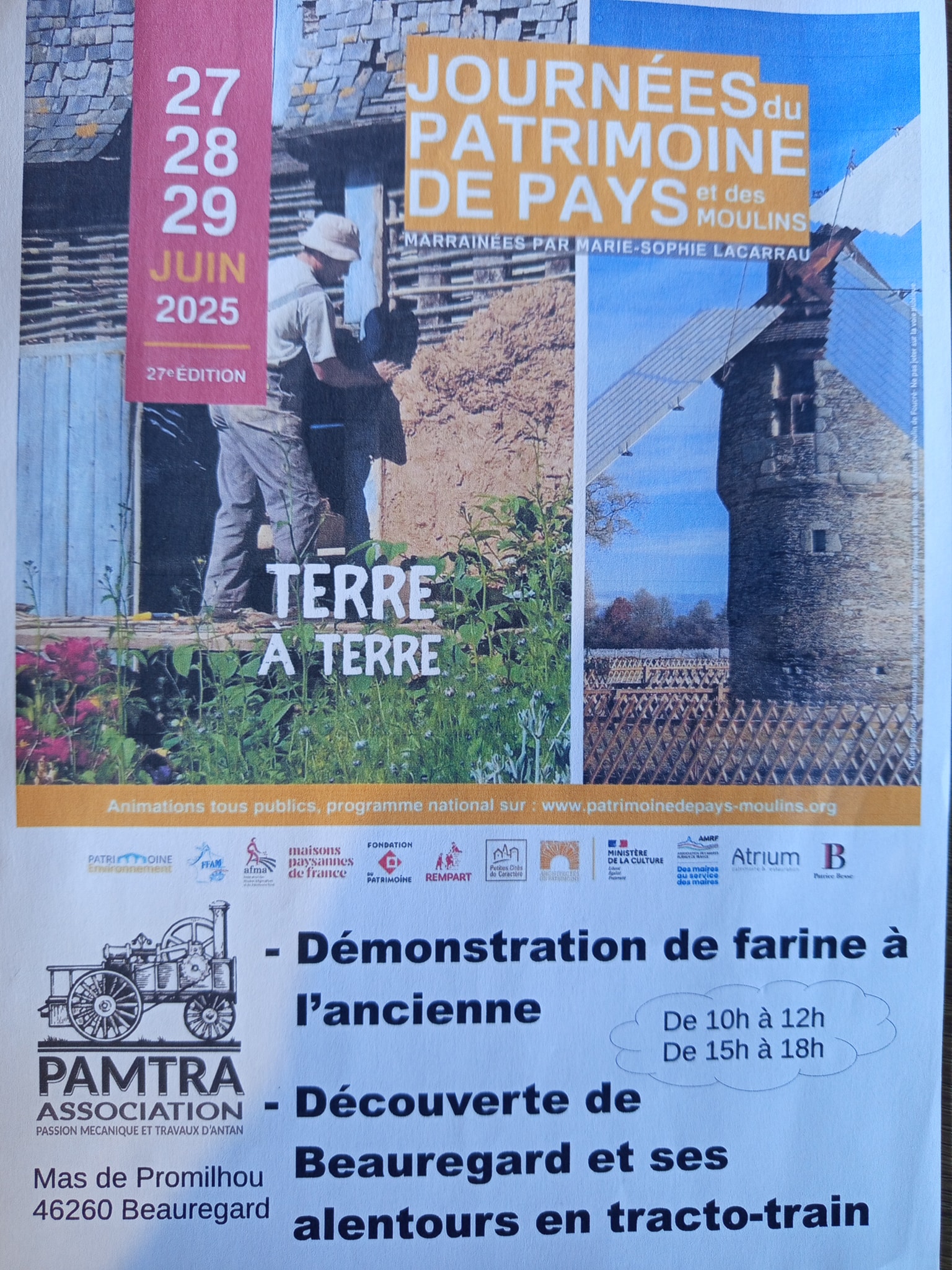 L'époque du savoir-faire meunier querçynois  - Journées du Patrimoine de Pays et des Moulins