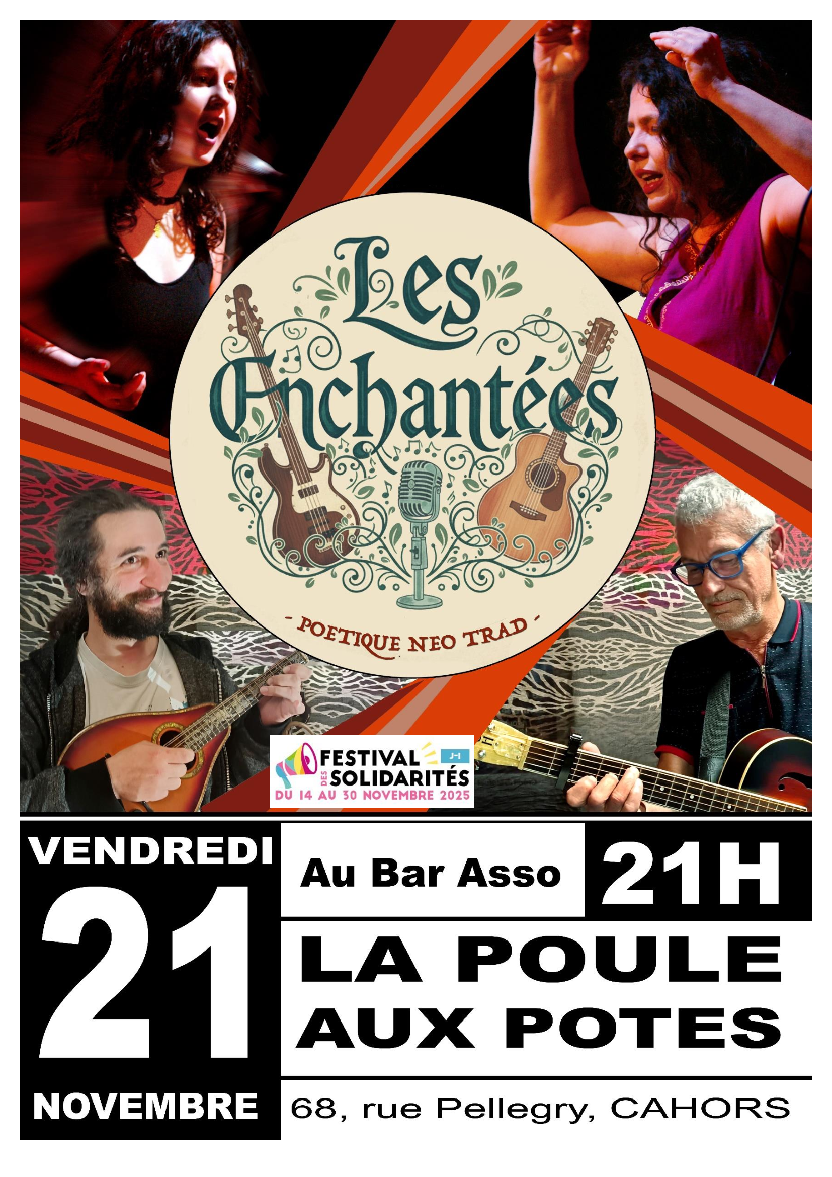 Concert Les Enchantées à la Poule aux Potes