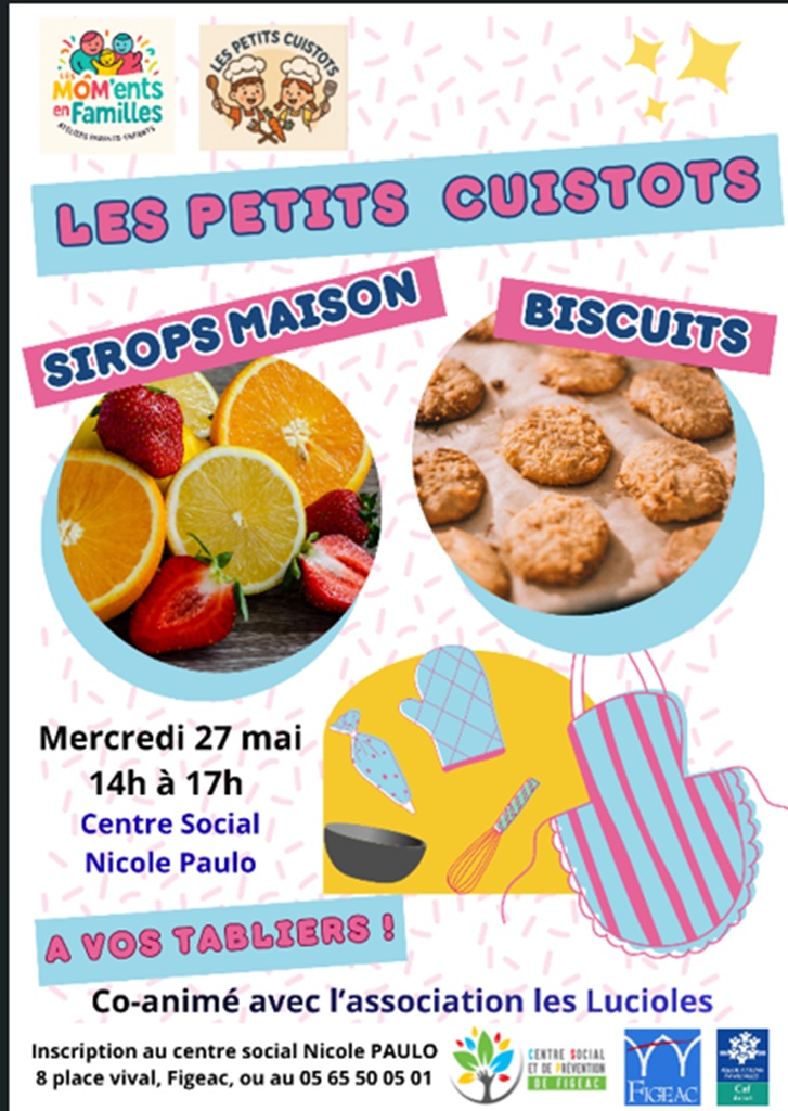 Atelier cuisine à Figeac : les petits cuistots — visuel événement