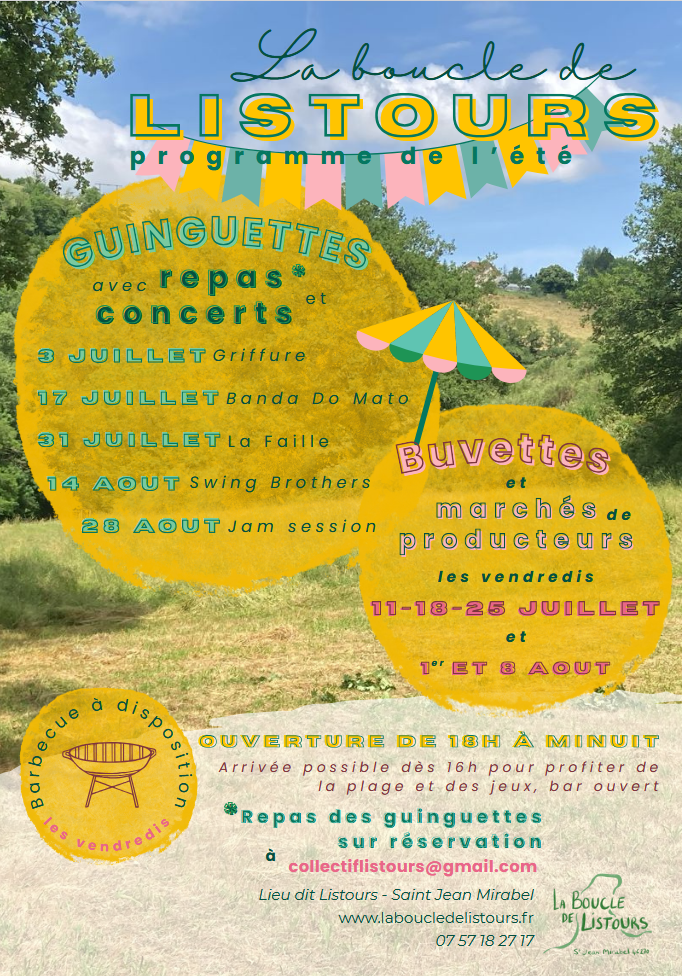 Les guinguettes de Listours, Saint-Jean-Mirabel