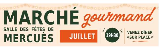 Marché gourmand à Mercuès