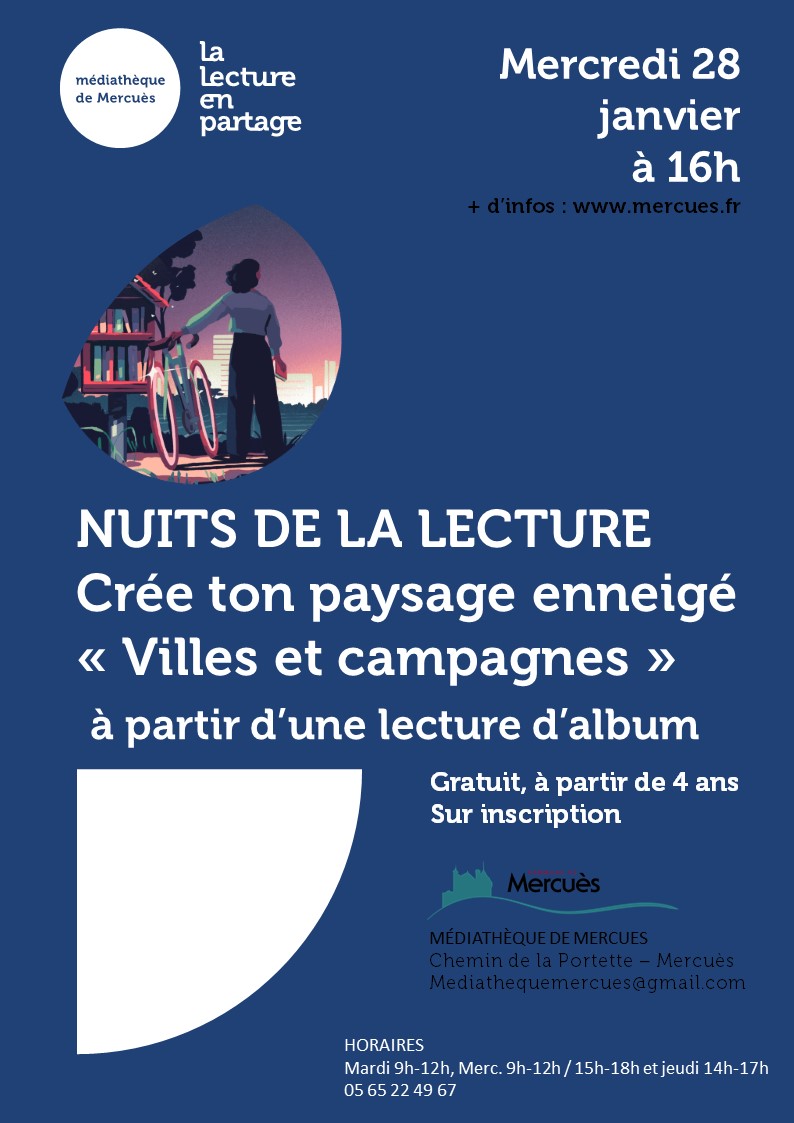 Les Nuits de la lecture : Ateliers créatifs à la Médiathèque de Mercuès