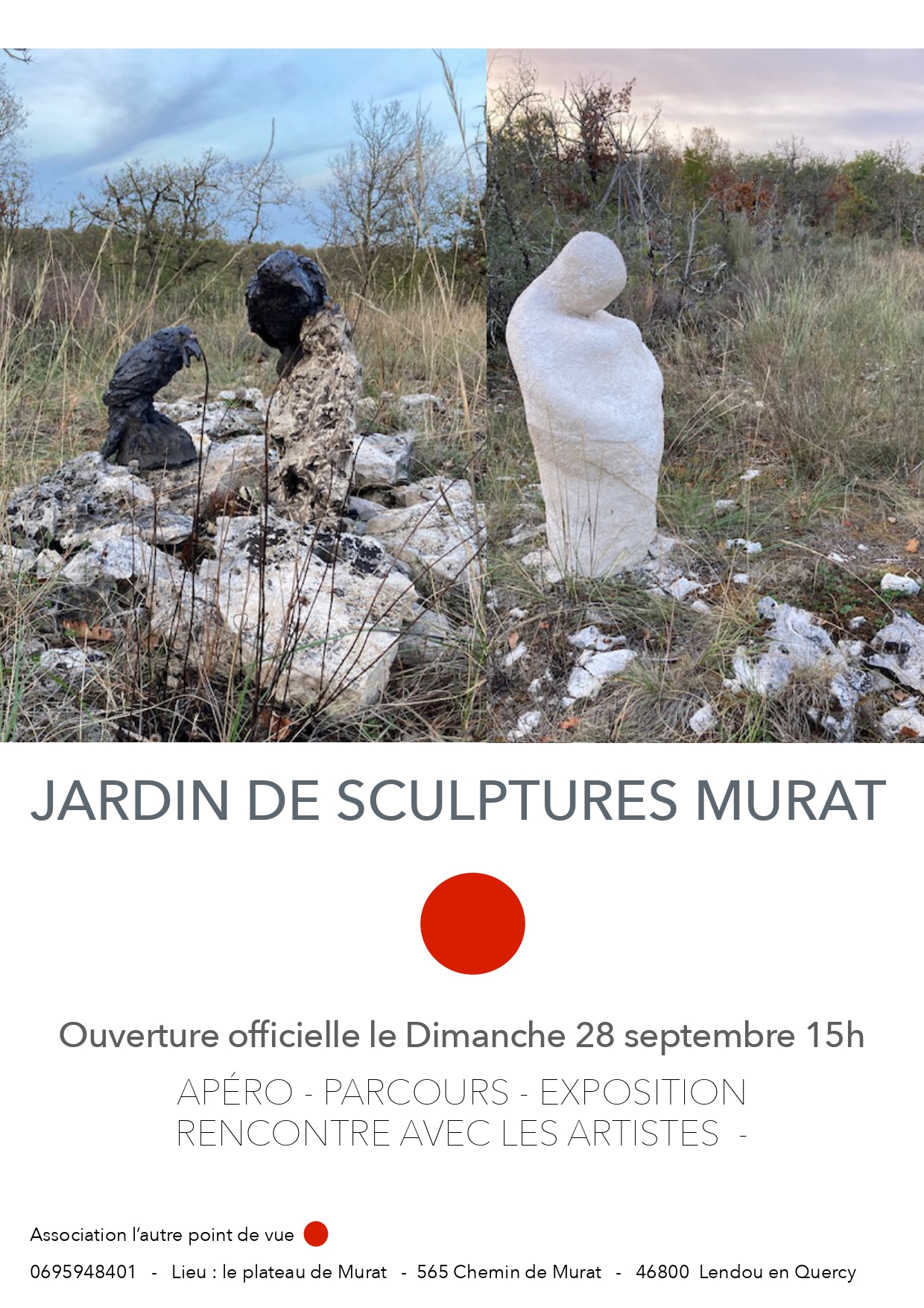 Ouverture du jardin de sculptures MURAT
