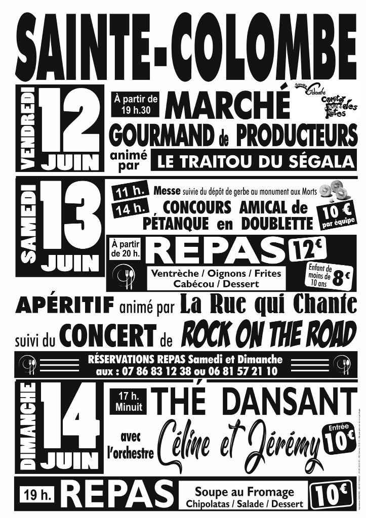 Fête Votive à Sainte-Colombe