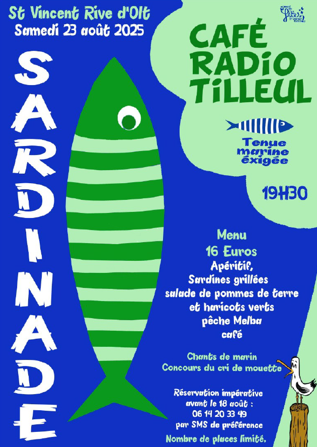Sardinade au café Radio Tilleul