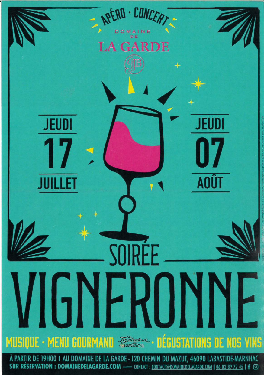 Soirée vigneronne au Domaine de la Garde