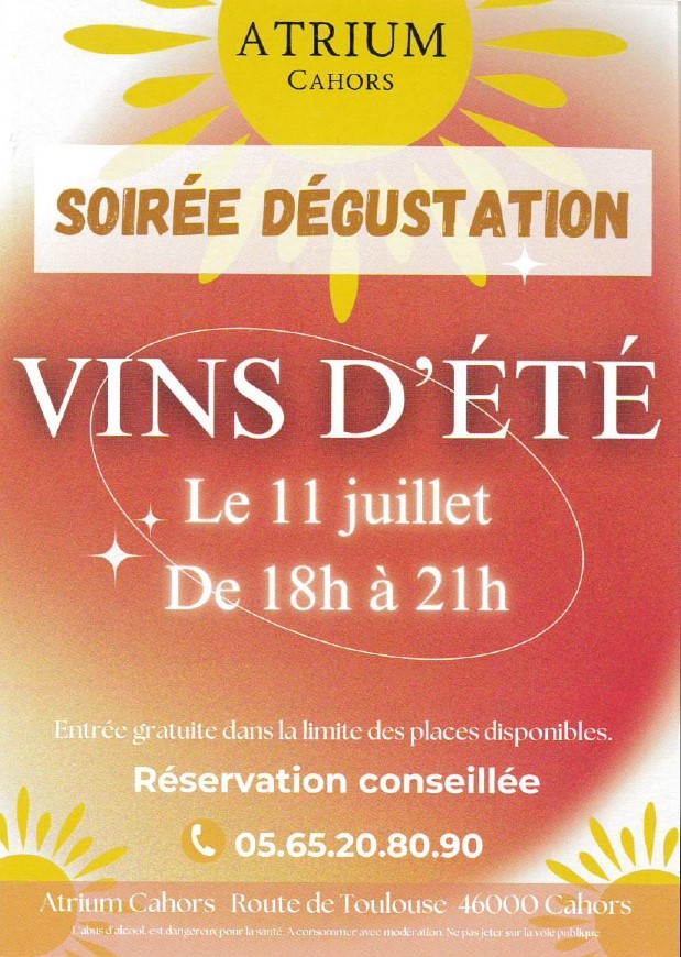 Soirée dégustation Vins d'été