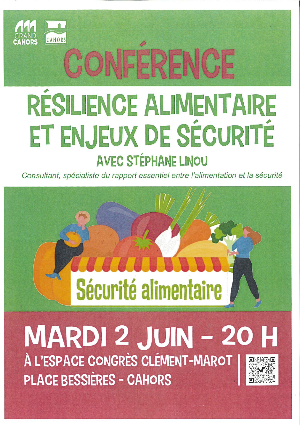Conférence : résilience alimentaire et enjeux de sécurité — visuel événement
