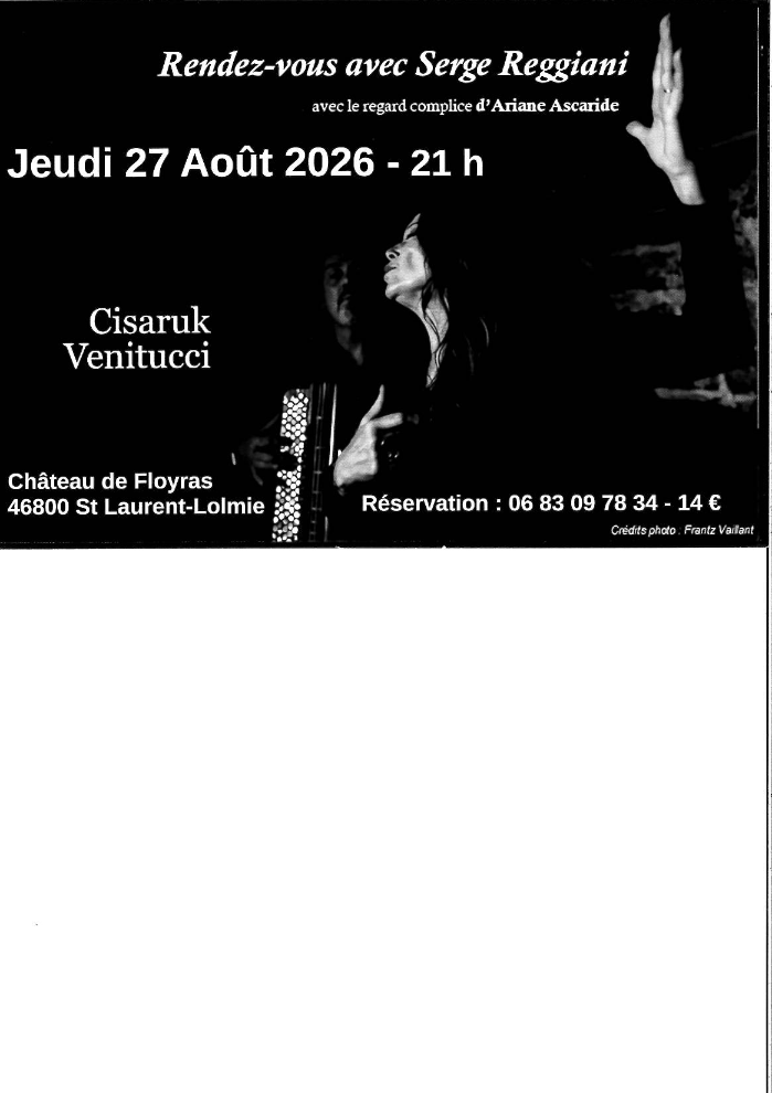 Concert de Cisaruk Venitucci : "Rendez-vous avec Serge Reggiani"