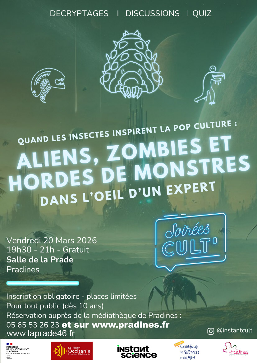 Soirée cult' : "Aliens, zombies et hordes de monstres dans l’œil d’un expert"