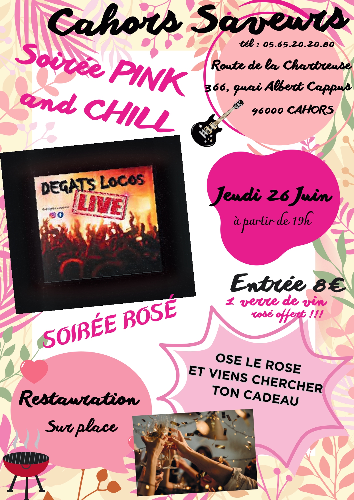 Soirée Concert Pink and Chill
