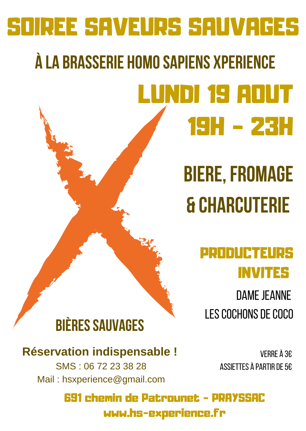 Homo sapiens xperience : Soirée saveurs sauvages