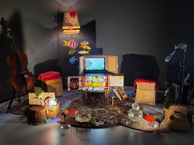 Premières Pages : Spectacle "Poissons, ombres & lumières sonores" par la Cie Hors Logerie