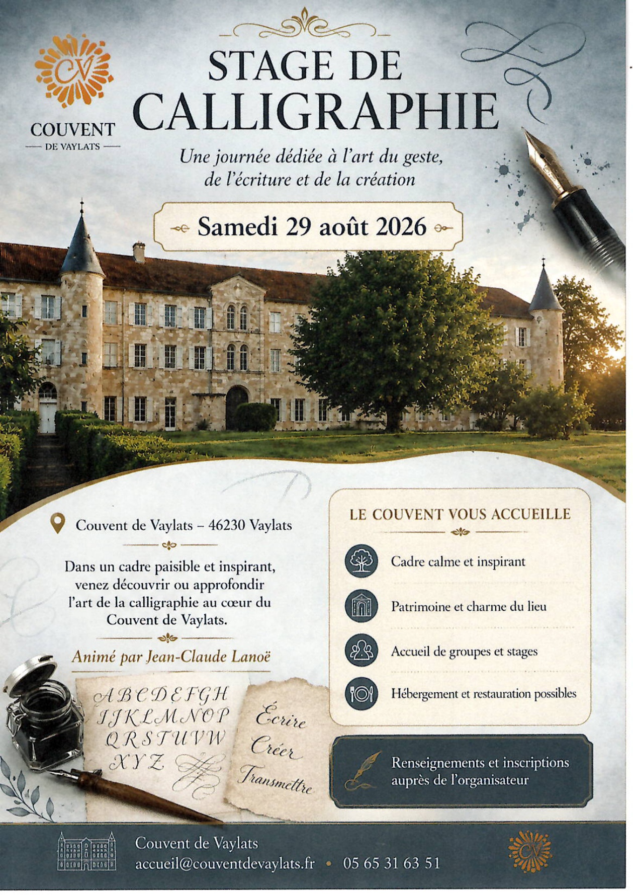 Stage de calligraphie