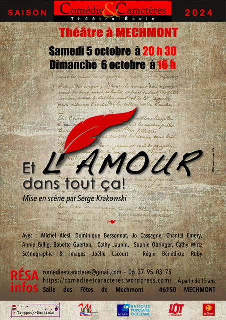 Théâtre : "Et l'Amour dans tout çà !" par Comédie & Caractères